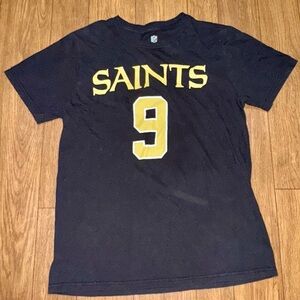 Drew Brees NFL New Orleans Saints kids T Shirt Size 14/16 NFL Saints